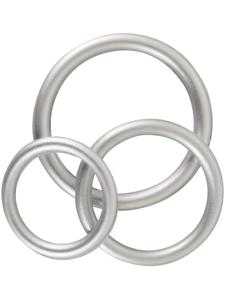 Metallic Penis- og Pungringer Sett