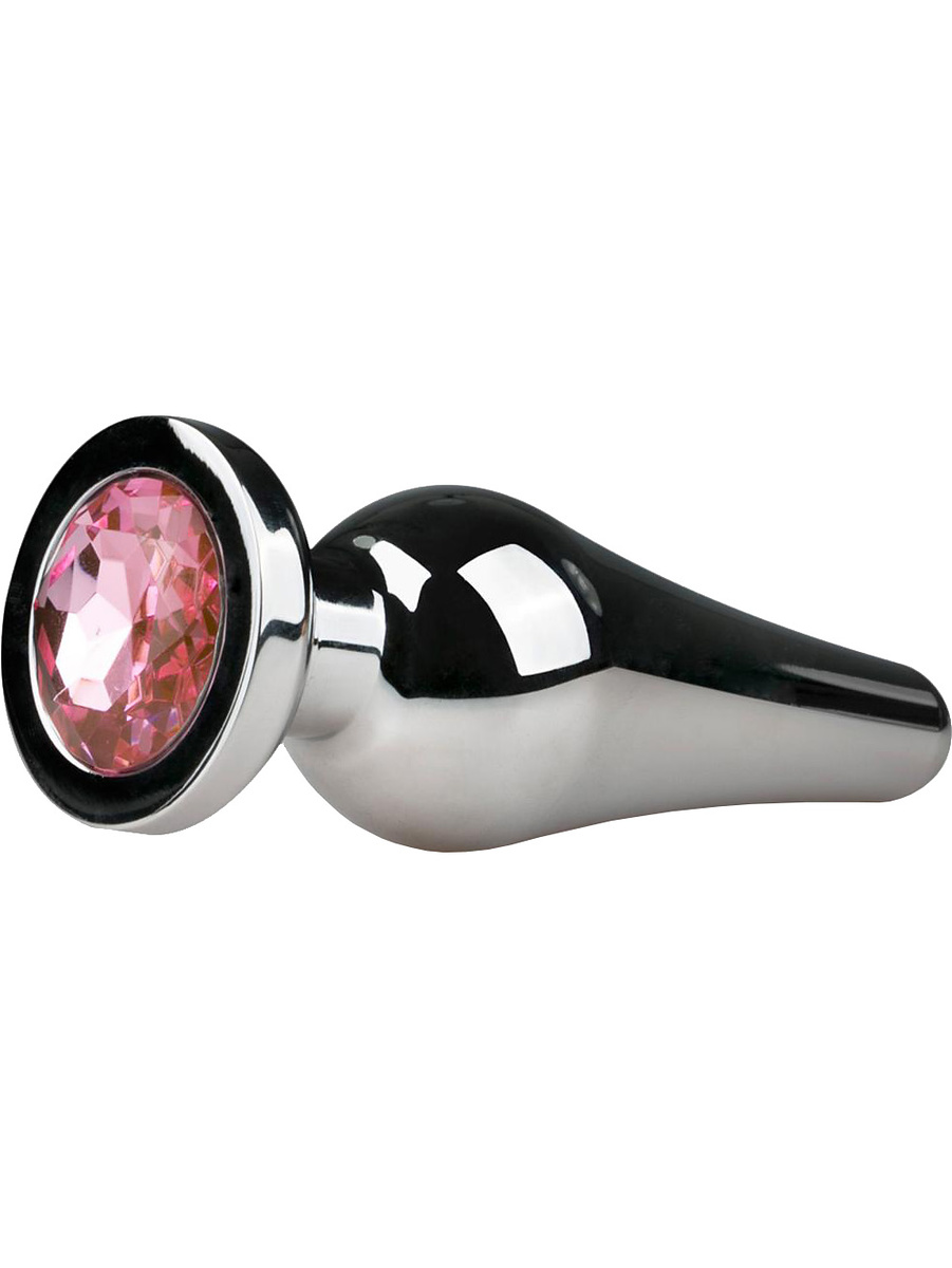 Metall Analplugg No.11 med Krystall