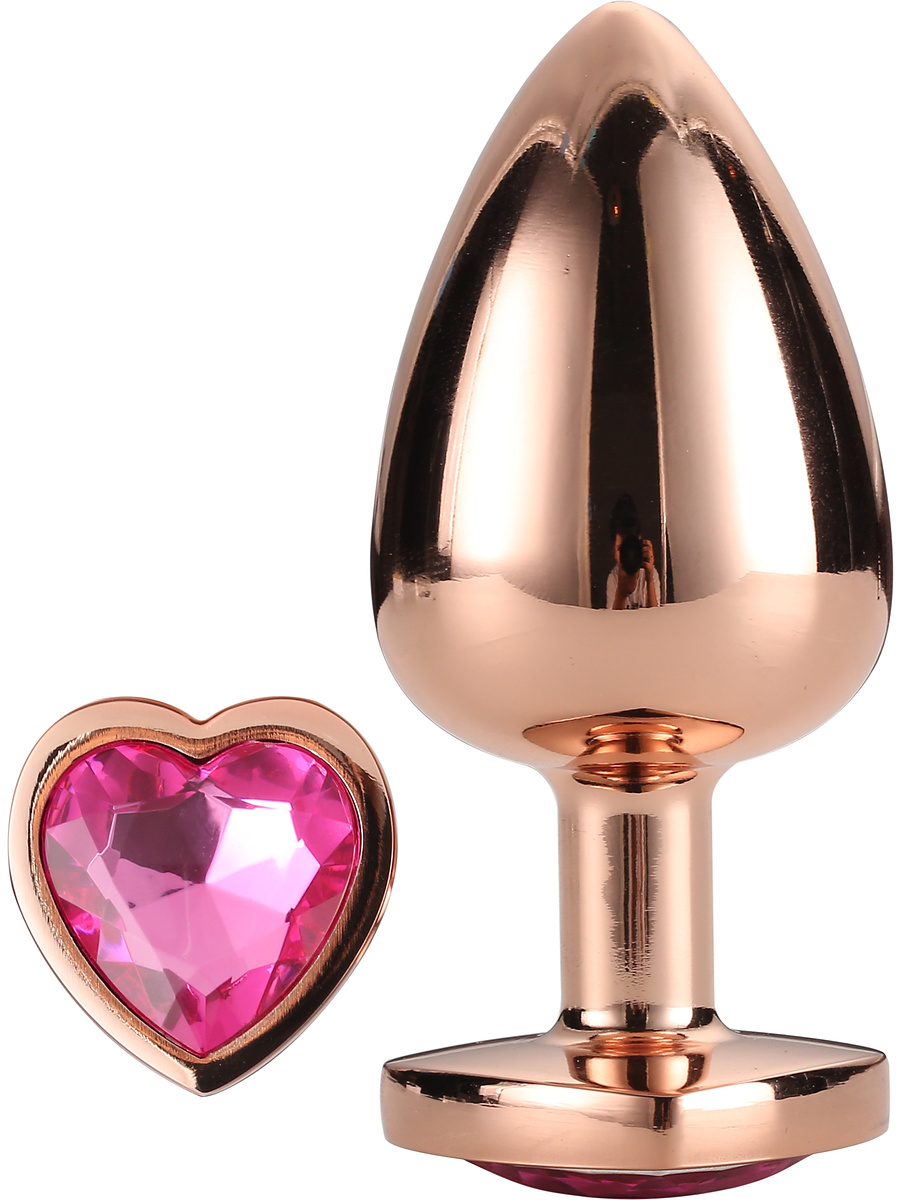 Gleaming Love, Rose Gold Analplugg, Medium
