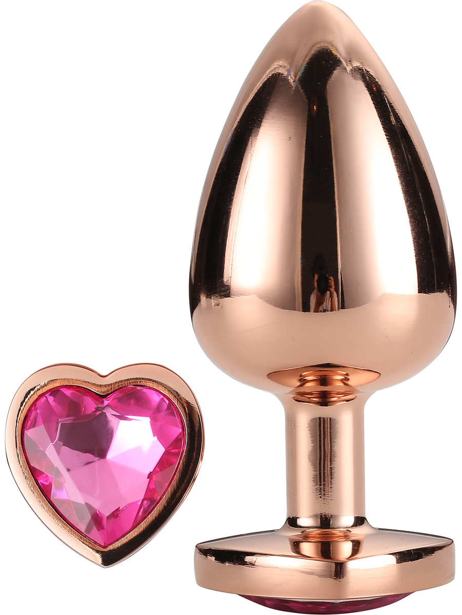 Gleaming Love, Rose Gold Analplugg, Large