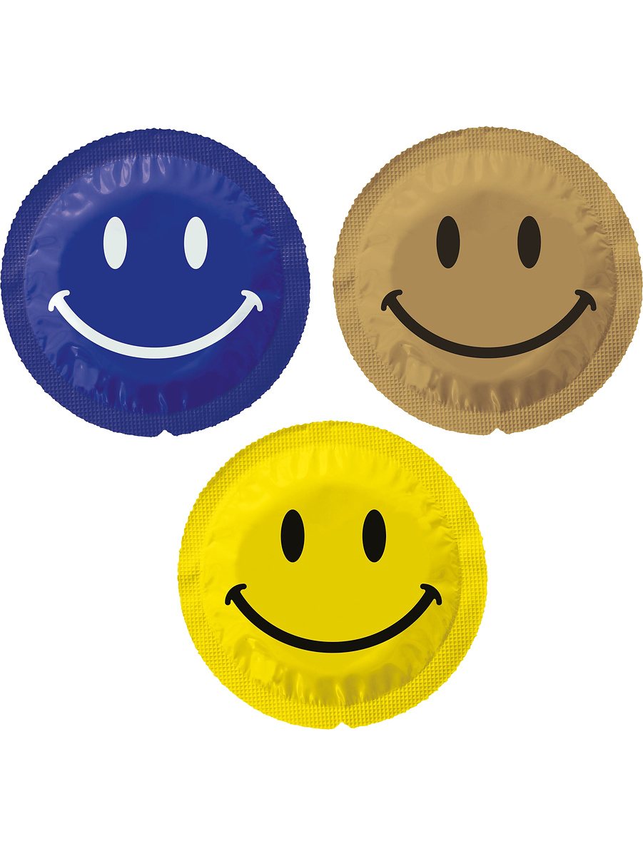 Smiley Face Kondomer, 100 stk