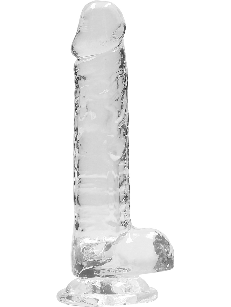 Crystal Clear Realistisk Dildo, 17 cm