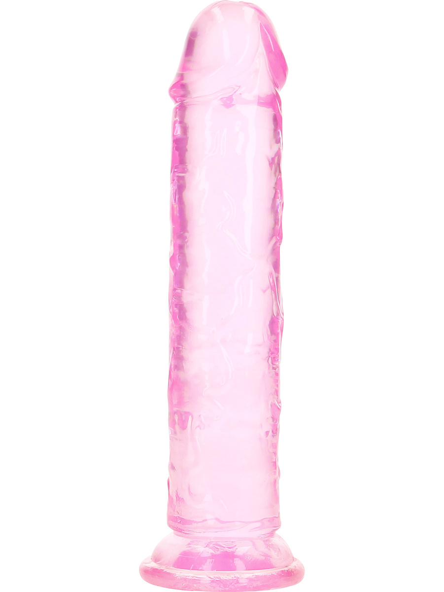 Crystal Clear Straight, Realistisk Dildo, 18 cm