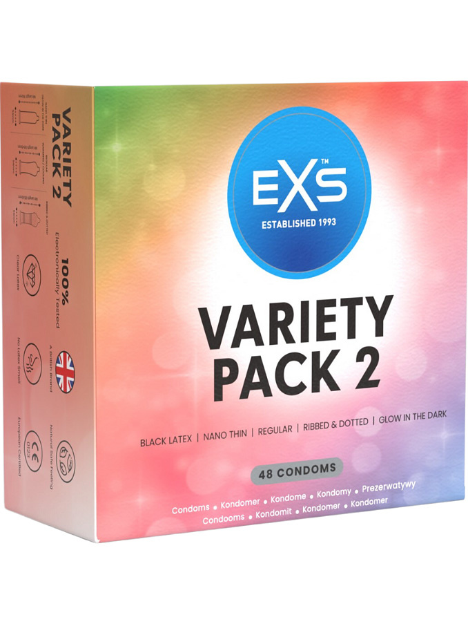 Variety Pack 2 Kondomer, 48 stk