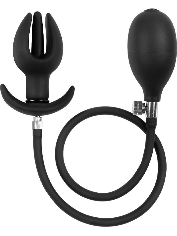 Oppblåsbar Tulipanformet Analplugg med Pumpe
