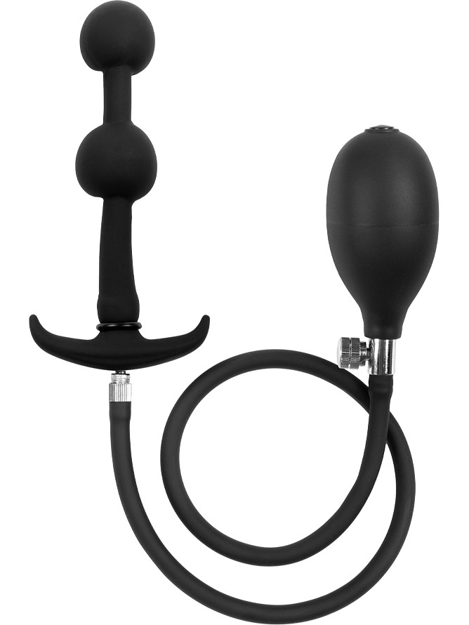 Oppblåsbar Analplugg med Dobbel Ballong & Pumpe