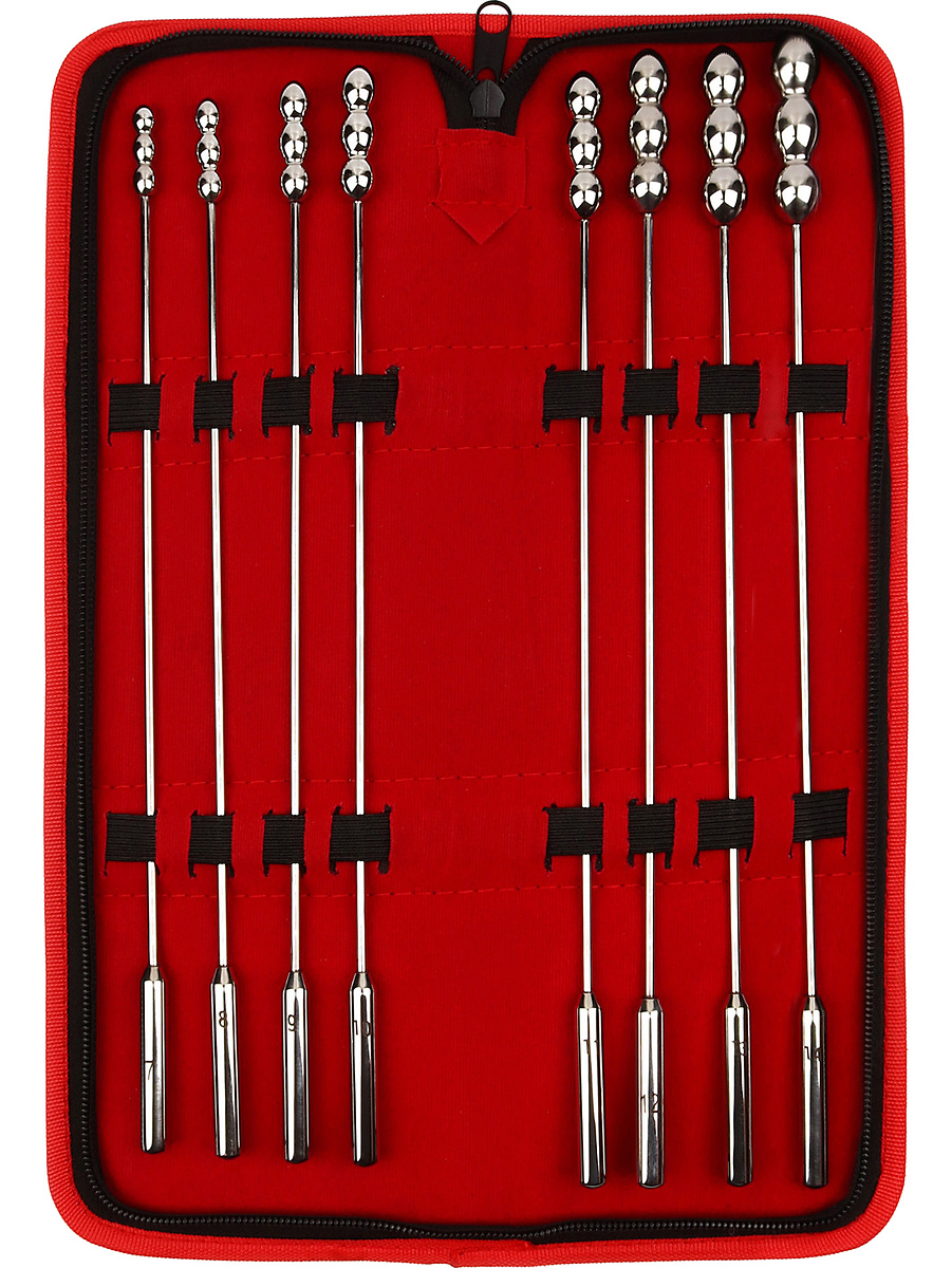 Rosebud Urethral Beaded Sounds, 8 stk