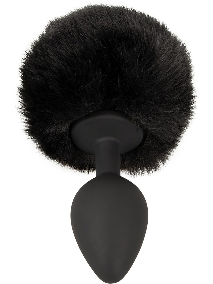 Fluffy Bunny Tail Analplugg, Medium