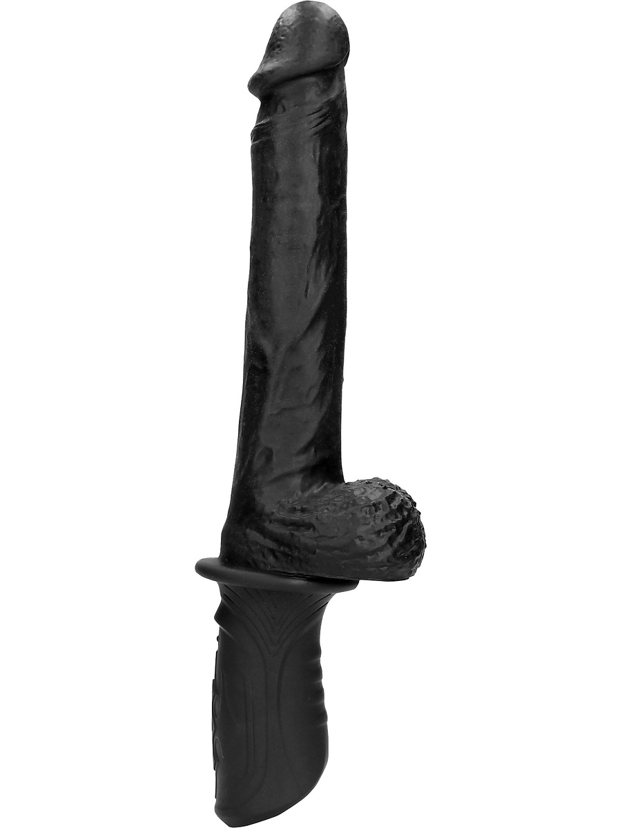 Håndholdt Thrusting-Vibrator i Mykt Silikon