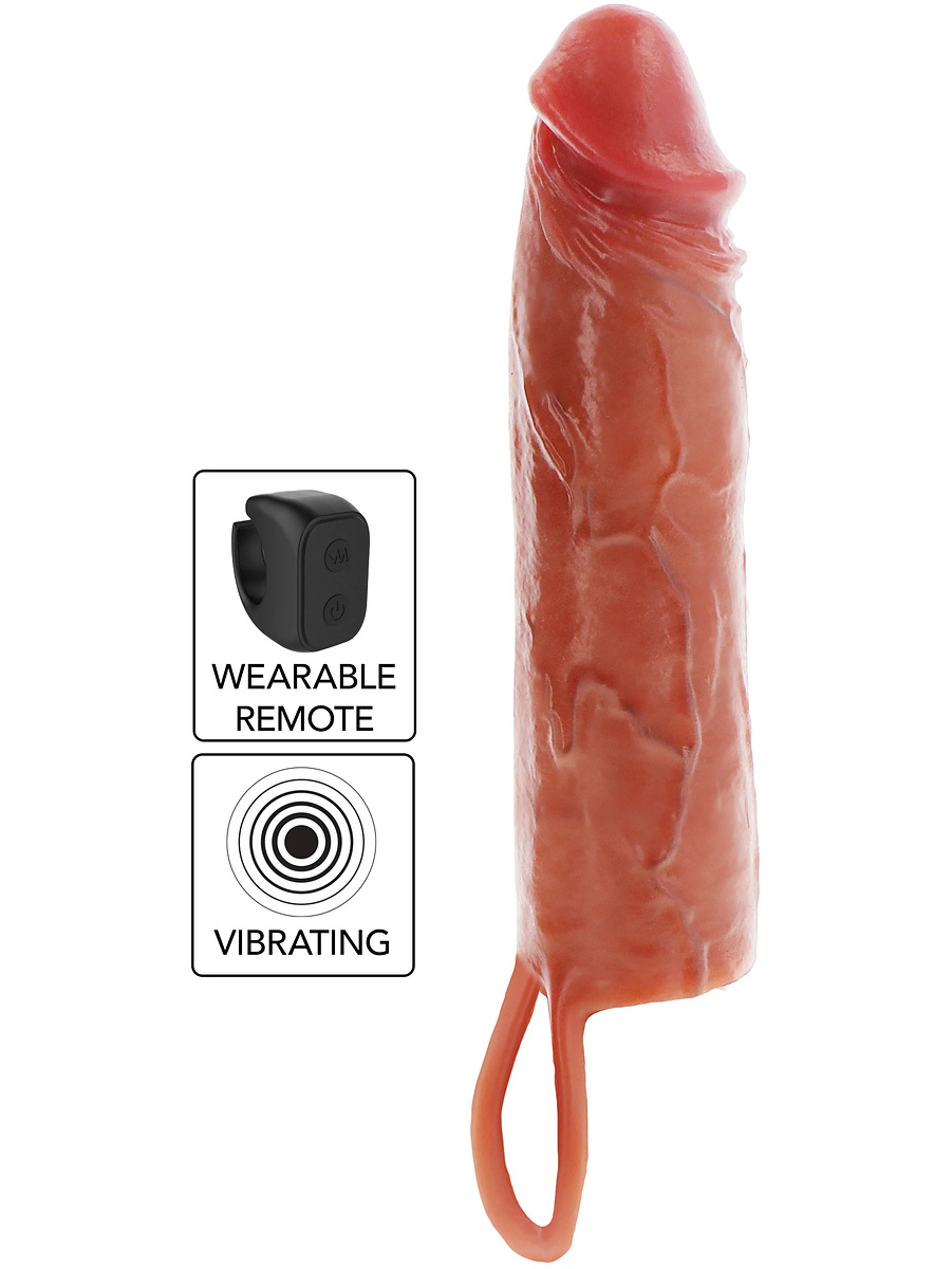Hydrated Skin, Vibrerende Penissleeve, 20 cm