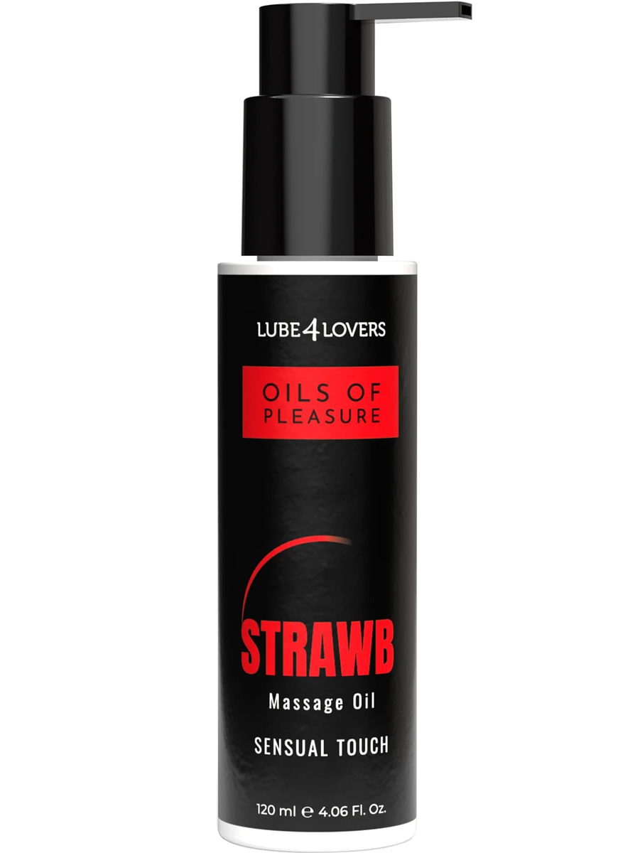 Oils Of Pleasure Massasjeolja, Jordbær, 120 ml