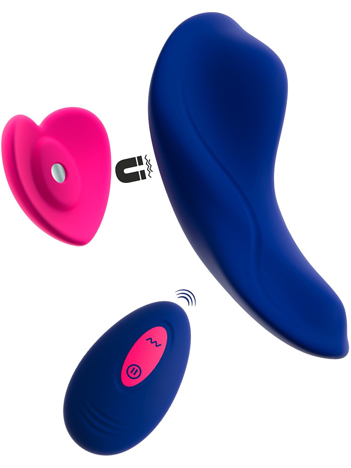 Trådløs Trusevibrator med Hjerteformet Magnet
