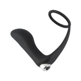 Penisring med Vibrerende Analplugg