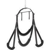 Sexhuske + Blindfold og Flogger