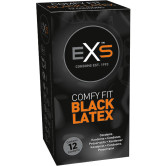 Black Latex Kondomer, 12 stk