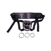 Strap-On-Sele med 3 Metallringer